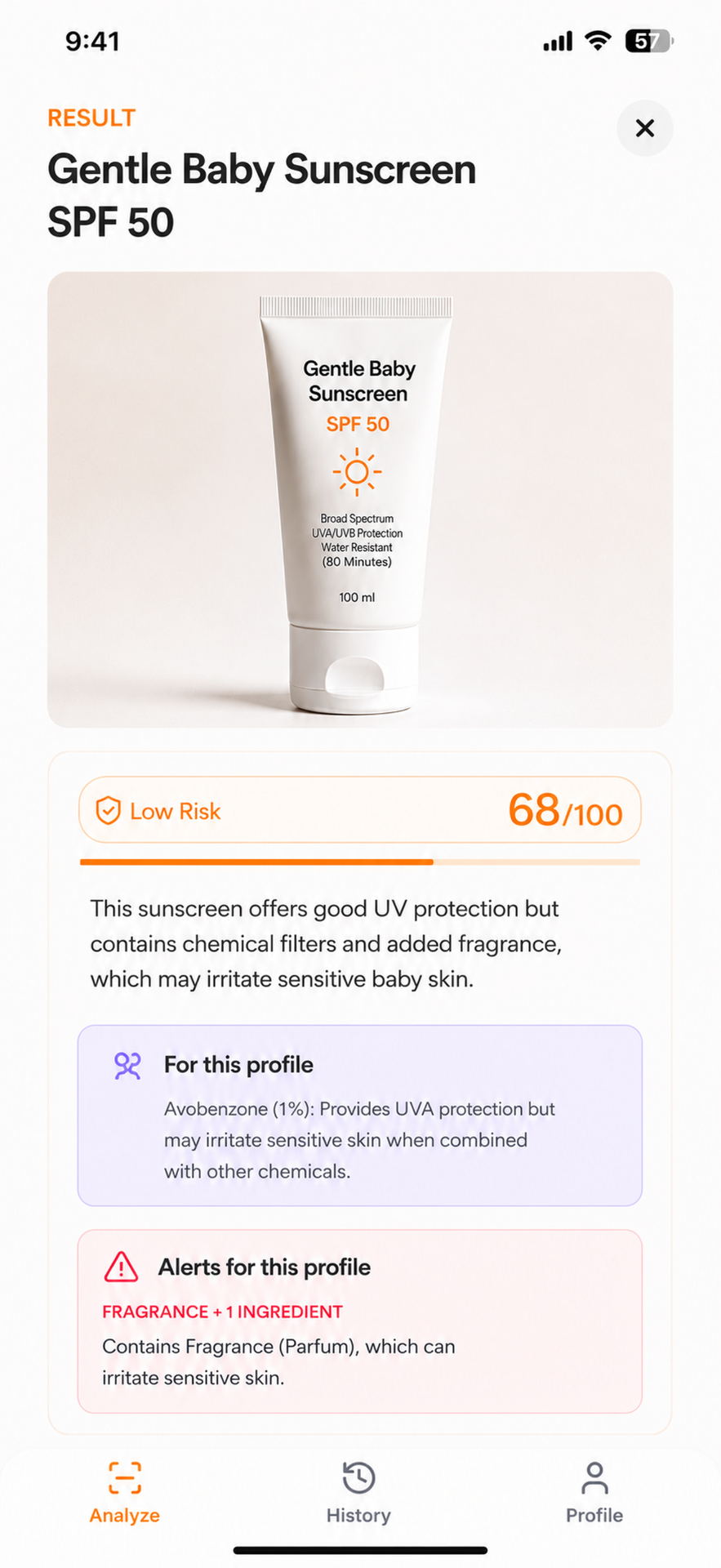 BettrPeek app screen