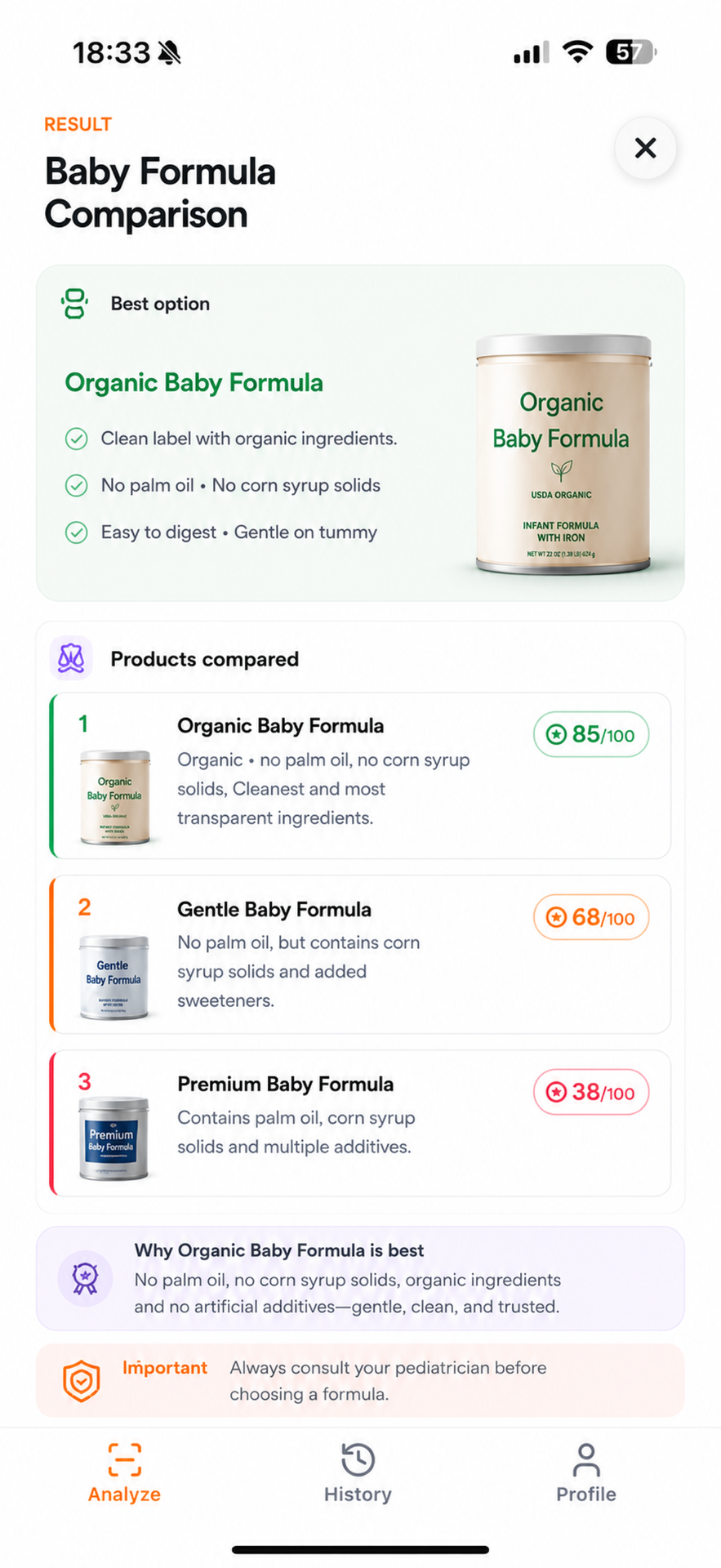 BettrPeek app screen